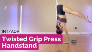 Twisted Grip Straddle Handstand Press